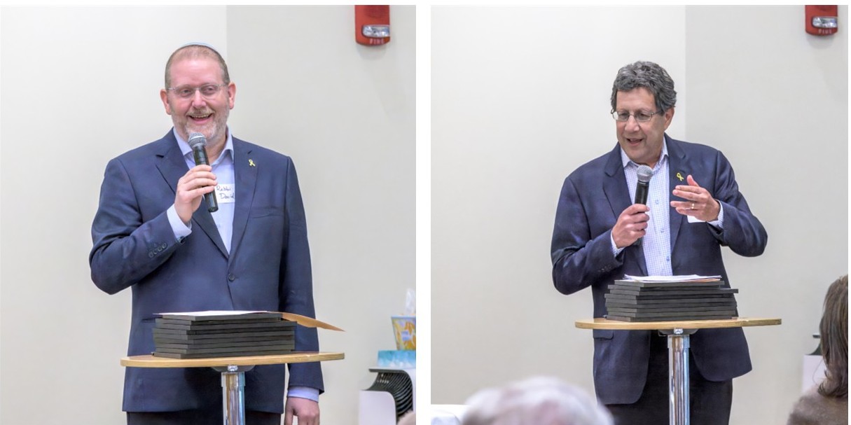 Rabbi David Finkelstein of Congregation Or Atid; Featured Speaker Michael Tichnor